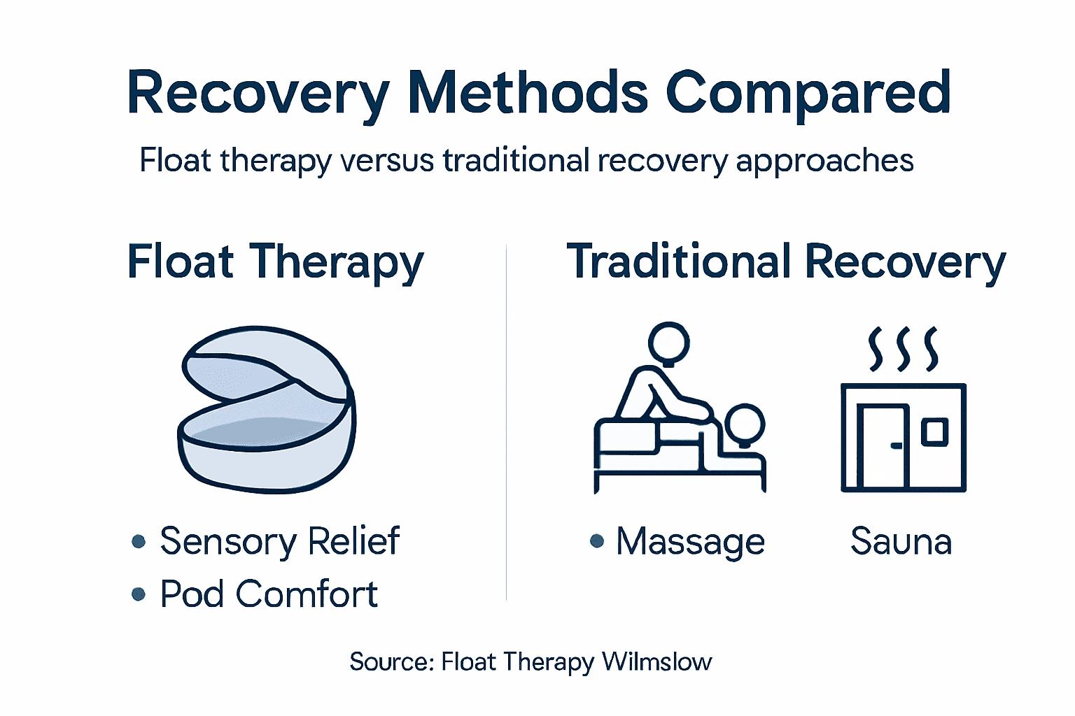 Infographic comparing float versus traditional recovery